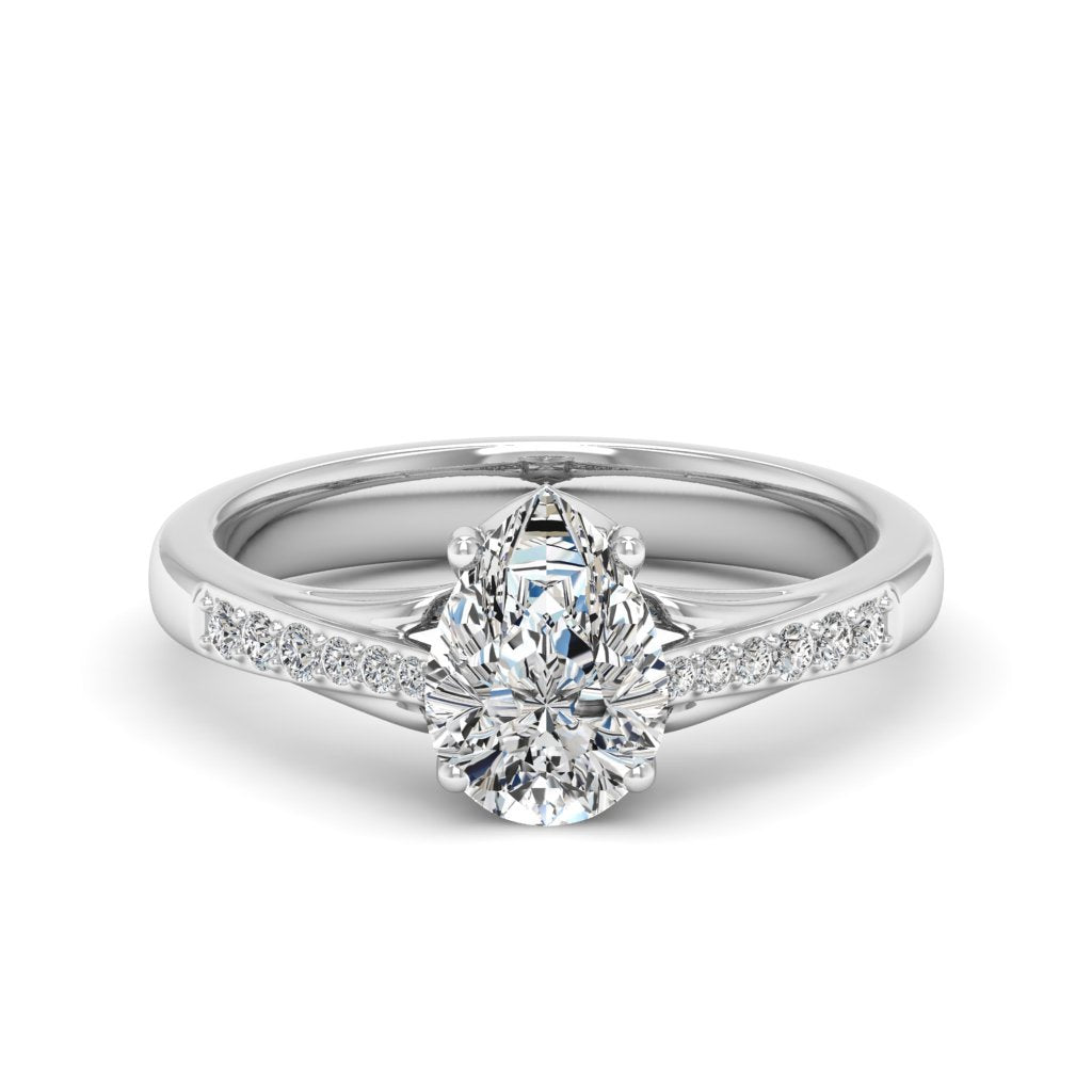 1.64 d.e.w cts Colleen Moissanite Ring