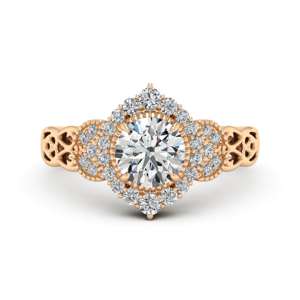 Allison Round Moissanite Cts Allison Moissanite Ring – Bellamoi